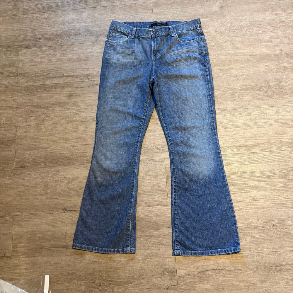 Calvin Klein Jeans Womens Low Rise Flare Denim Size 10 Y2K Blue